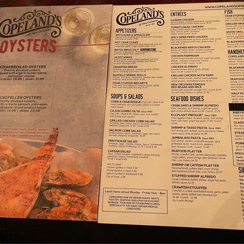 Copeland's - Menu - Cajun/Creole Near Me - Jacksonville, Florida Copeland's - Menu - Cajun/Creole Near Me - Jacksonville, Florida