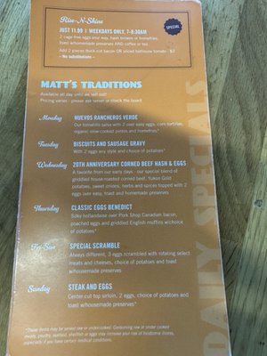 Menu photo 2 Matt’s Big Breakfast - Arrowhead Glendale, AZ