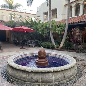 The Cellar Restaurant - The patio outside. If you pass this you're going the right way - French Near Me - Fullerton, California