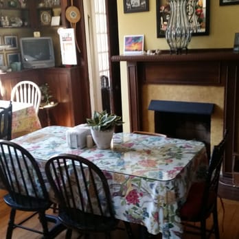 Baabals Ice Cream Shoppe - Seating area by fire. - Ice Cream & Frozen Yogurt Near Me - Fletcher, North Carolina