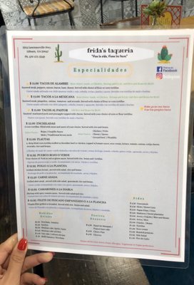 Menu photo 5 Frida’s Taqueria Lilburn, GA Menu photo 5 Frida’s Taqueria Lilburn, GA