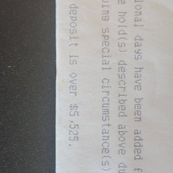 Wells Fargo Bank - Over 5525 and I cannot cash my check!!!