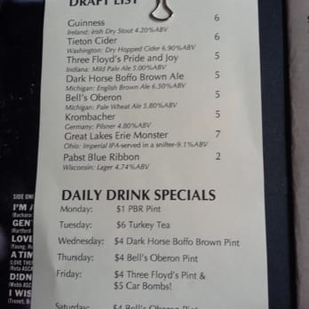 Handlebar - Beer menu - Vegetarian Near Me - Chicago, Illinois