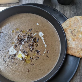 Cheffry's Artisanal Bistro - Mushroom soup and pita bread - Bistros Near Me - Toronto, Ontario