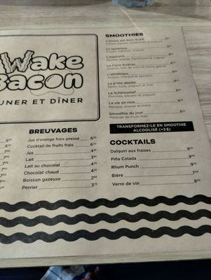 Menu photo 2 Le Wake & Bacon Laval, QC Menu photo 2 Le Wake & Bacon Laval, QC
