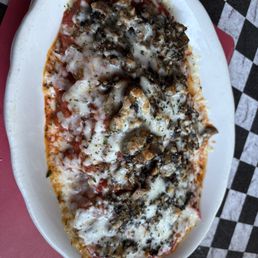 Eggplant Monty with mushrooms, excellent!!