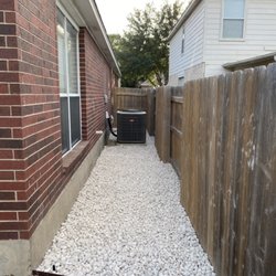 Great Republic Landscaping & Irrigation - Xeriscape pink granite & crushed limestone rock
