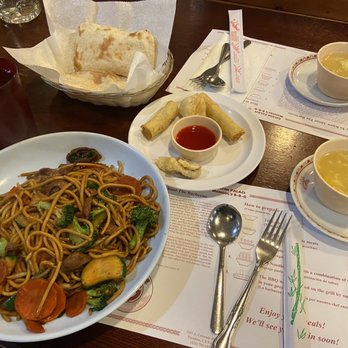 Golden Palace Mongolian BBQ - Very random spread of food - Mongolian Near Me - Pasadena, California