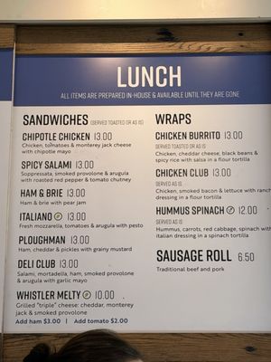 Menu photo 2 Moguls Coffee House Whistler, BC Menu photo 2 Moguls Coffee House Whistler, BC