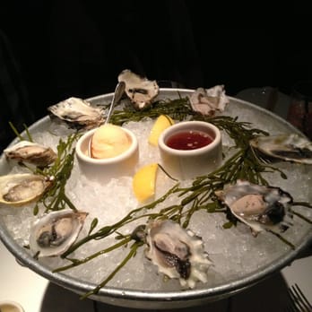 PRESS - Oyster sampler w/ Tabasco sorbet. - Bars Near Me - St. Helena, California PRESS - Oyster sampler w/ Tabasco sorbet. - Bars Near Me - St. Helena, California