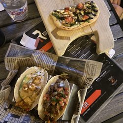 Taco Tuesday! And the flatbread pesto pizza
