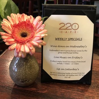 220 Cafe - Just the Weekly Specials - Bars Near Me - Statesville, North Carolina 220 Cafe - Just the Weekly Specials - Bars Near Me - Statesville, North Carolina