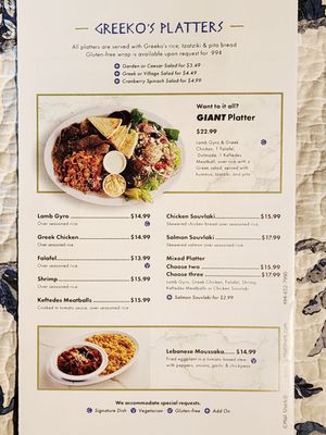 Menu photo 1 Greeko's Grill & Cafe Johnson City, TN