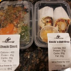 NutriWolf - Hibachi steak and Kimchi n chill wrap