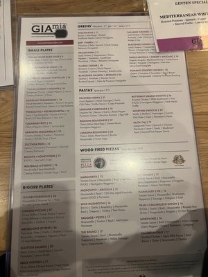 Menu photo 1 Gia Mia Downers Grove, IL