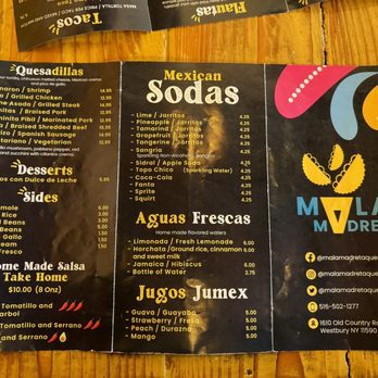 Mala Madre Taqueria - Menu - Tacos Near Me - Westbury, New York Mala Madre Taqueria - Menu - Tacos Near Me - Westbury, New York