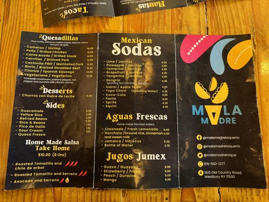 Menu photo 8 Mala Madre Taqueria Westbury, NY Menu photo 8 Mala Madre Taqueria Westbury, NY
