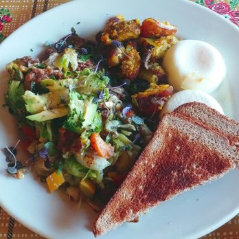 Helen's - Veg hash and poached eggs - New American Near Me - Richmond, Virginia Helen's - Veg hash and poached eggs - New American Near Me - Richmond, Virginia