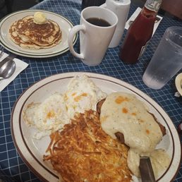 My chicken fried steak and eggs. Fantastic! My chicken fried steak and eggs. Fantastic!