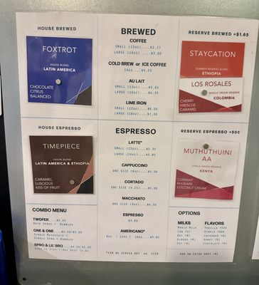 Menu photo 1 Houndstooth Coffee Austin, TX