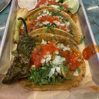La Madre - Al pastor pork tacos street style - very spicy with the pepper! - Tacos Near Me - Minneapolis, Minnesota