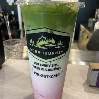 Boba Journey - Strawberry matcha - Bubble Tea Near Me - Bentonville, Arkansas