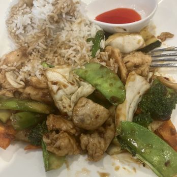 Rice Express - Mixed vegetable chicken and steamed rice - Chinese Near Me - Folsom, California