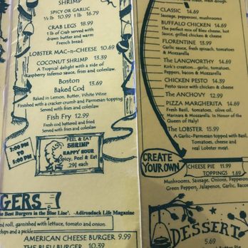 Slickers Adirondack Tavern - Menu - Pizza Near Me - Old Forge, New York