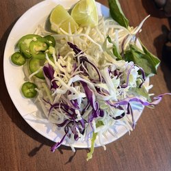 Fresh lettuce - refreshing component to add contrast for the spicy soup