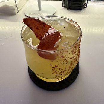 Luvwoo Bar - Little sister, an awesome play on a spicy mango margarita - Cocktail Bars Near Me - Saint Louis, Missouri