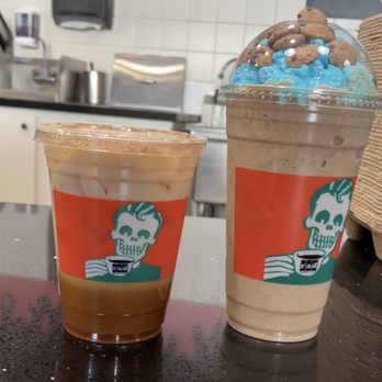 Rad Coffee - Spanish latte with oat milk and cookies n scream with an add shot - Coffee & Tea Near Me - Covina, California Rad Coffee - Spanish latte with oat milk and cookies n scream with an add shot - Coffee & Tea Near Me - Covina, California