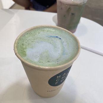 Matchaful - Front: Earth Glow (Beauty/Antioxidant Power) Back: Soothing Strawberry (Brain Power) - Vegan Near Me - New York, New York Matchaful - Front: Earth Glow (Beauty/Antioxidant Power) Back: Soothing Strawberry (Brain Power) - Vegan Near Me - New York, New York