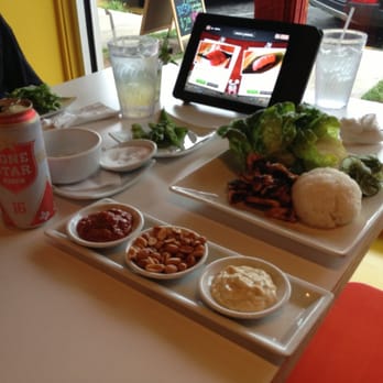 Lucky Robot Restaurant - The Robot experience. IPAD, awesome chicken dish and a tall Lone Star. Robot Rocks! - Sushi Bars Near Me - Austin, Texas Lucky Robot Restaurant - The Robot experience. IPAD, awesome chicken dish and a tall Lone Star. Robot Rocks! - Sushi Bars Near Me - Austin, Texas