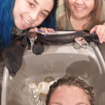 Cactus Salon & Spa - A couple of the upbeat shampoo gals Page & Julie. They have the most relaxing  chairs & music at this location. Worth the drive for me - Day Spas Near Me - Stony Brook, New York