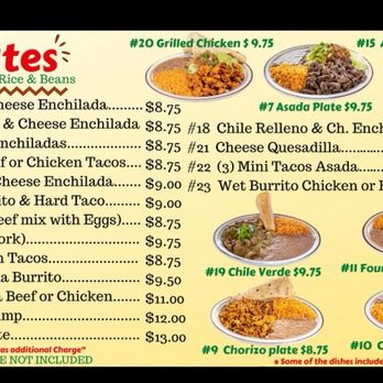 Beaver Taco - menu (not current prices) - Tacos Near Me - AZ, Arizona