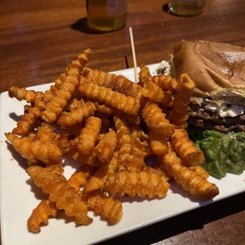 The Winchester - Lamb Burger Sweet Potato Fries - Gastropubs Near Me - San Antonio, Texas