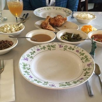 Beaver House Restaurant - I didn't take this photo but it accurately depicts the amount of food on my table for three people to share. Paltry! I would not return. - Bed & Breakfast Near Me - Statesboro, Georgia