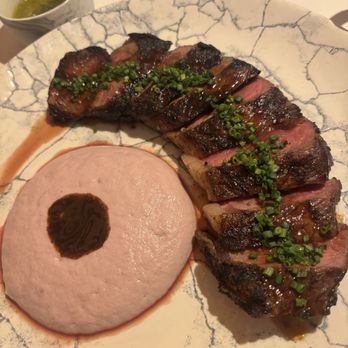 Eos & Nyx - NY strip steak cooked and sliced to perfection - Cocktail Bars Near Me - San Jose, California Eos & Nyx - NY strip steak cooked and sliced to perfection - Cocktail Bars Near Me - San Jose, California