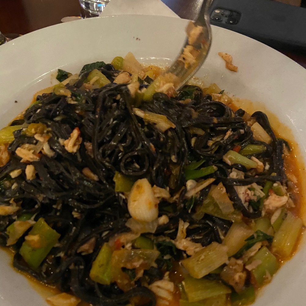 Belli Osteria - Squid ink blue crab linguini - Italian Near Me - Brooklyn, New York