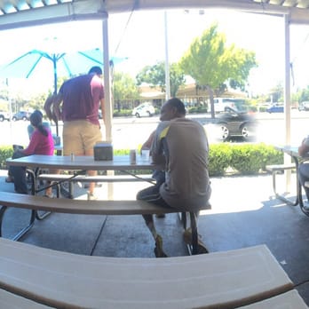 Falafel Stop - Seating area around 12PM! - Falafel Near Me - Sunnyvale, California