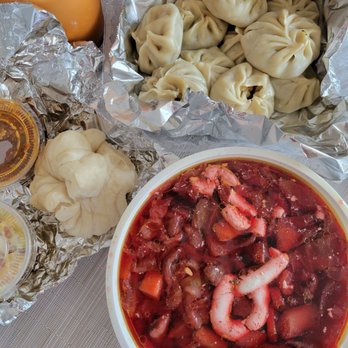Dumpling House - Borsh Soup, Vegetables Dumpling (momo), Thai Tea - Mongolian Near Me - Richmond, California