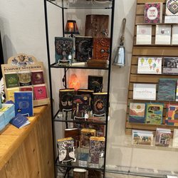 Front counter with gorgeous journals and other fun items