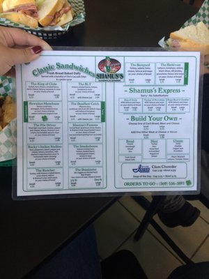 Menu photo 2 Shamus's Sandwich Shoppe Spokane, WA