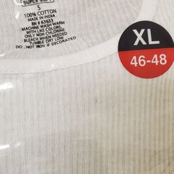 Small shirts in an XL package, incompetence.