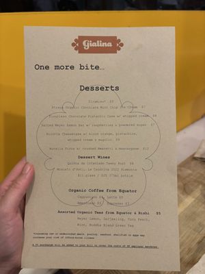 Menu photo 4 Gialina Pizzeria San Francisco, CA
