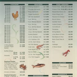 Seafood Number 1 - Menu (June 2016)