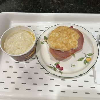 Biscuitville - Grits and country ham biscuit - Fast Food Near Me - Kernersville, North Carolina
