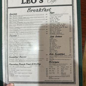 Leo's Cafe - Breakfast & Brunch Near Me - San Miguel, California
