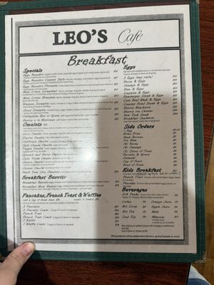 Menu photo 2 Leo's Cafe San Miguel, CA