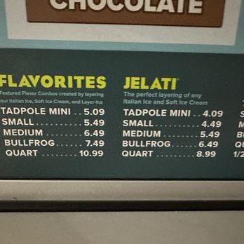 Jeremiah's Italian Ice - Menu - Ice Cream & Frozen Yogurt Near Me - Orlando, Florida